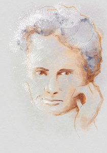 Marie Sklodowska Curie, 2023 (illustrasjon) av Alessandro Lonati