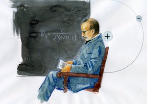 Max Planck , tysk fysiker (Portrett av den tyske fysikeren Max Planck (1868-1947)) av Alessandro Lonati