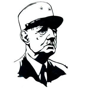 Portrett av general Charles de Gaulle (1890-1970) av Alessandro Lonati