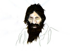 Portrett av Grigori Yefimovich Rasputin (Rasputin av Alessandro Lonati