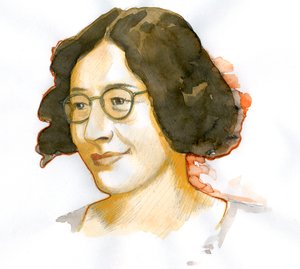 Portrett av Simone Weil (1909-1943), fransk filosof av Alessandro Lonati