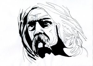 Portrett av Vercingetorix (72–46 f.Kr.), sjef Arverne Federator for de galliske folkene av Alessandro Lonati