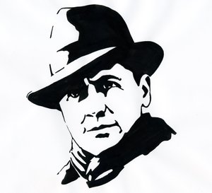 Portrett av den prefekte og motstandsdyktige franskmannen Jean Moulin (1899-1943) av Alessandro Lonati