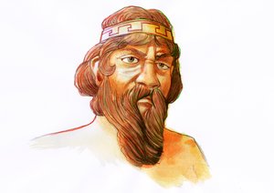 Representasjon av guddommen Pallas (gresk mytologi: Pallas) av Alessandro Lonati