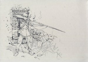 Second Empire (1852-1870): infanteristskyting, soldat fra den østerrikske hæren, østerriksk-ungarsk (østerriksk-ungarsk) av Alessandro Lonati