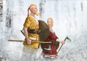 Vikinger i tåkeskogen av Alessandro Lonati