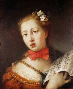 Portrett av en ung sanger, 1700-tallet.