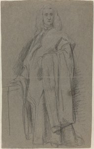En venetiansk prokurator i San Marco [recto] av Alessandro Longhi or Pietro Longhi