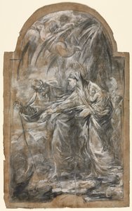 Fly til Egypt, 1740-årene. av Alessandro Magnasco