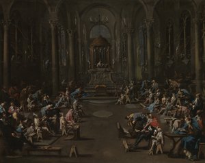 Synagogen, 1725-35 av Alessandro Magnasco