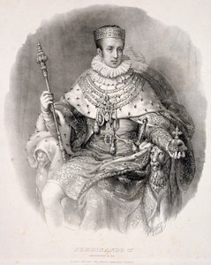 Ferdinand I (1793-1875), konge av Lombardia-Venetia, i statskåper, fra 