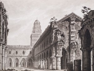 Scenedesign for Opera-serien The Gypsies of Asturias av Carlo Evasio Soliva. Teatro alla Scala av Alessandro Sanquirico