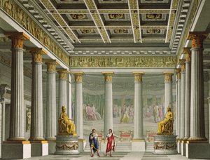 Audienshallen i Aegisthus-palasset, design for balletten 