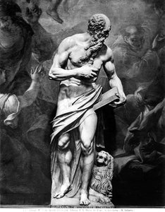 Statue som viser St. Hieronymus