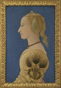 Portrett av en dame. Rundt 1465 av Alesso Baldovinetti
