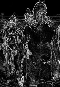 Ghosts, 2020 (blandet media) av Alex Caminker
