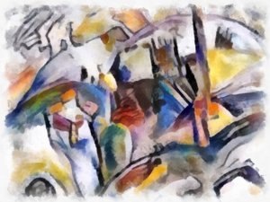 Landskap med bygninger, 2016,