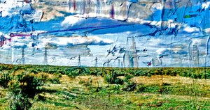 Ocean, 2019, (blandet media) av Alex Caminker