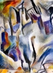 Snødekt skog, 2016,