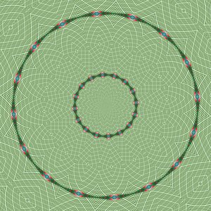 arabesk #3,2019,(blandet media) av Alex Caminker