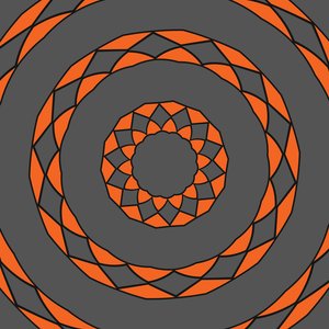 arabesk #32,2019,(blandet media) av Alex Caminker