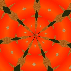 arabesk #53,2019,(blandet media) av Alex Caminker