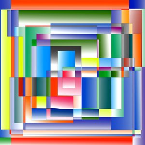 bybilde, 2019, (gradient) av Alex Caminker