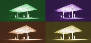 elegy, 2019, (blandet media) av Alex Caminker