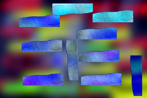etude #2,2019,(blandet media) av Alex Caminker
