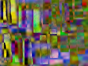 etude #23,2019,(blandet media) av Alex Caminker