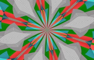 blomster #104,2019,(blandet media) av Alex Caminker