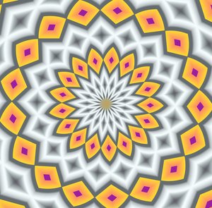 blomster #11,2019,(gradient) av Alex Caminker