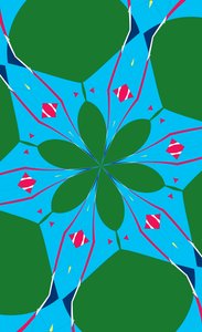 blomster #23,2019,(blandet media) av Alex Caminker