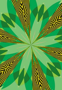 blomster #31,2019,(blandet media) av Alex Caminker