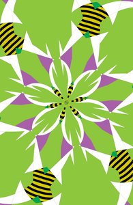 blomster #3,2019,(blandet media) av Alex Caminker