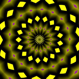 blomster #5,2019,(gradient) av Alex Caminker