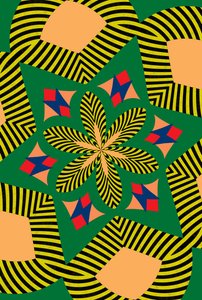 blomster #7,2019,(blandet media) av Alex Caminker