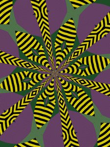 blomster #8,2019,(blandet media) av Alex Caminker