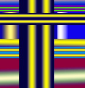 høyspentledninger, 2019, (gradient) av Alex Caminker