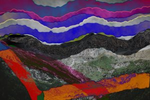 implisitt, 2019, (collage) av Alex Caminker