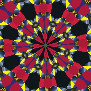 material symmetri, 2019, (blandet media) av Alex Caminker