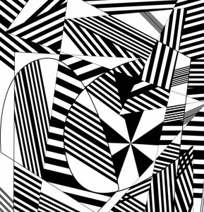 musikalsk partitur, 2019, (gradient) av Alex Caminker