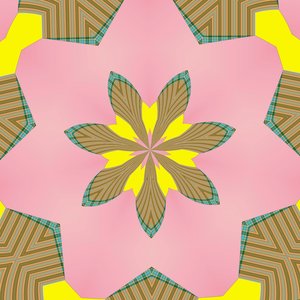 ornament #29,2019,(blandet media) av Alex Caminker