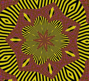 ornament #31,2019,(blandet media) av Alex Caminker
