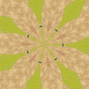 ornament #3,2019,(blandet media) av Alex Caminker