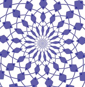 ornament #4,2019,(blandet media) av Alex Caminker