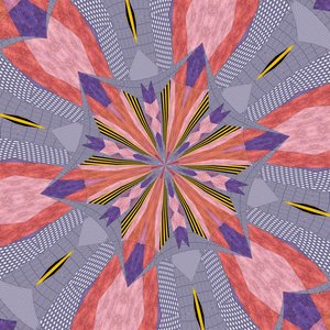 ornament #72,2019,(blandet media) av Alex Caminker