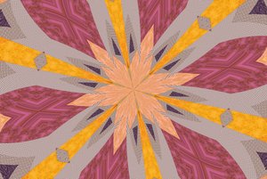 ornament #73,2019,(blandet media) av Alex Caminker