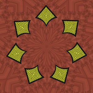 ornament #8,2019,(blandet media) av Alex Caminker