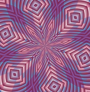 ornamenter #103,(blandet media) av Alex Caminker